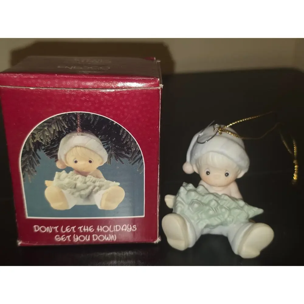 Precious Moments Don’t Let The Holidays Get You Down Ornament Enesco 1990 521590